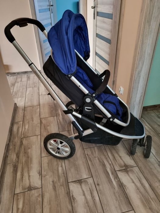 Mothercare zestaw 3 częściowy wózek granatowy  stan bdb
