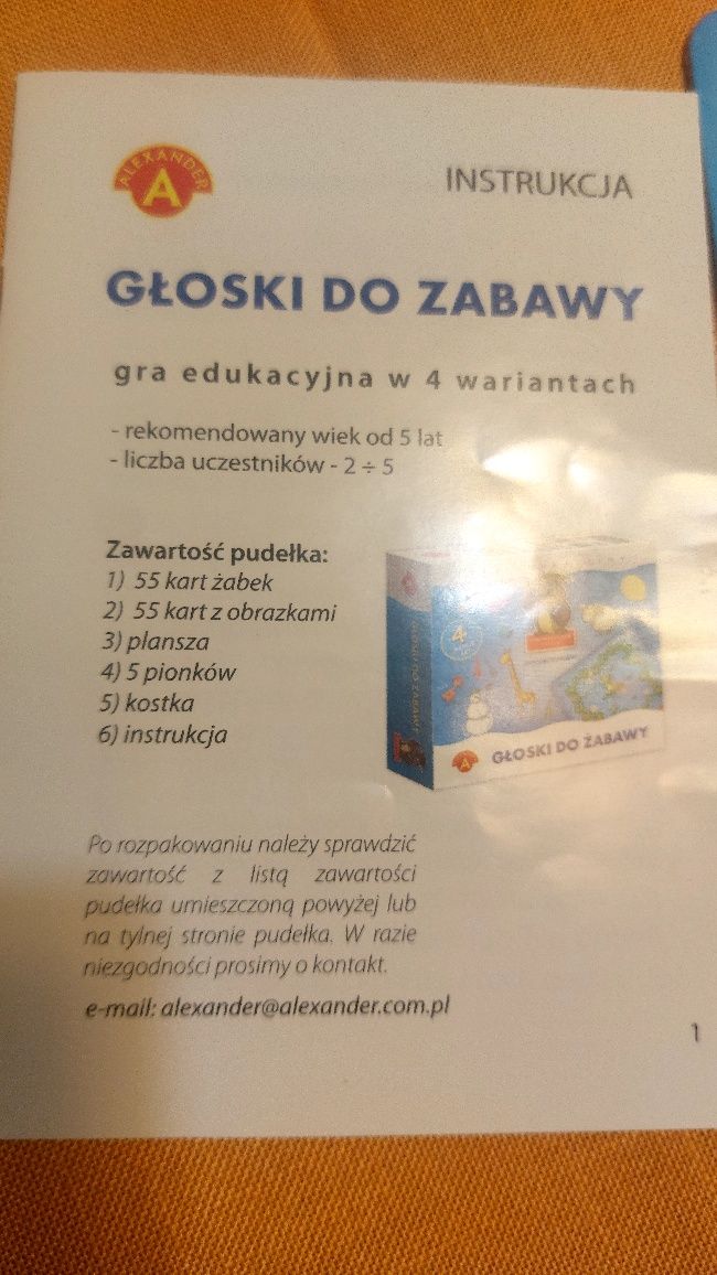 Gra Logopedyczna Głoski do Zabawy