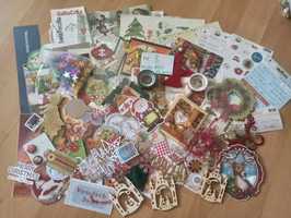 Zestaw nr 8 Boże Narodzenie scrapbooking rękodzieło przydasie