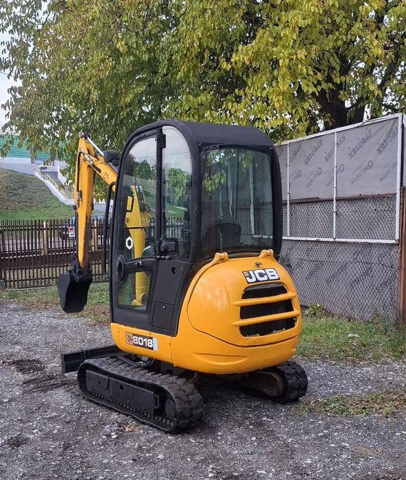 Minikoparka jcb 8018 rozsowane gasienice transport