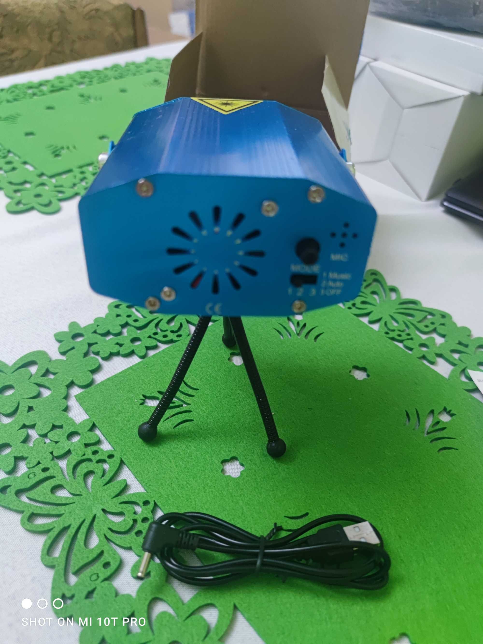 LASER projektor DYSKOTEKOWY lampa DISCO strobosko.