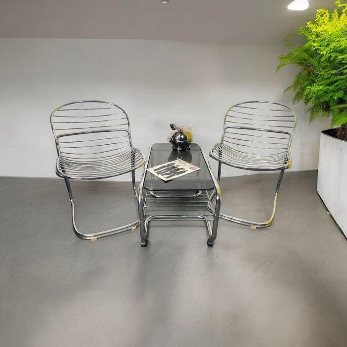 Krzesła Rinaldi “Sabrina” + stolik bauhaus