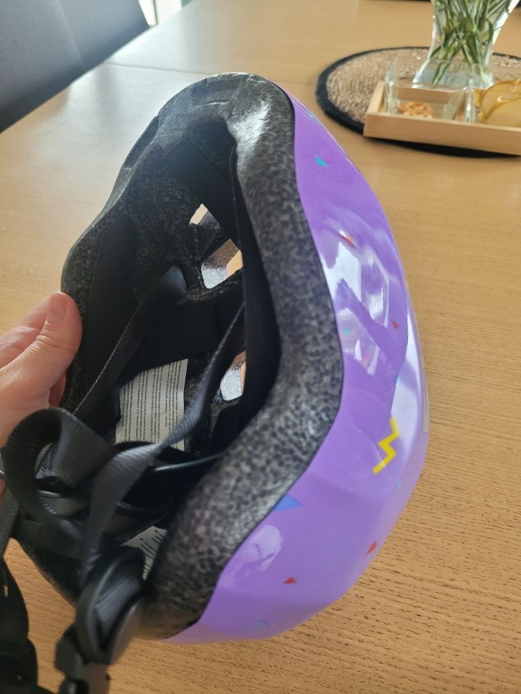 Kask dziecięcy Kellys ZigZag fioletowy rozmiar XS