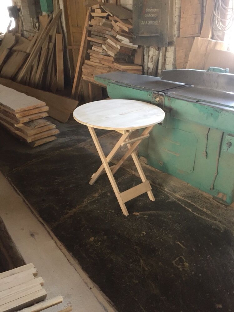 Стол столик для кофейни круглый раскладной журнальный туристический