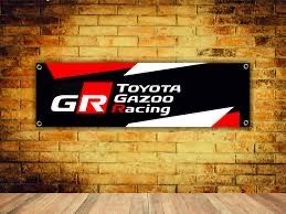 Baner plandeka Toyota Gazoo Racing 150x60cm zaoczkowany