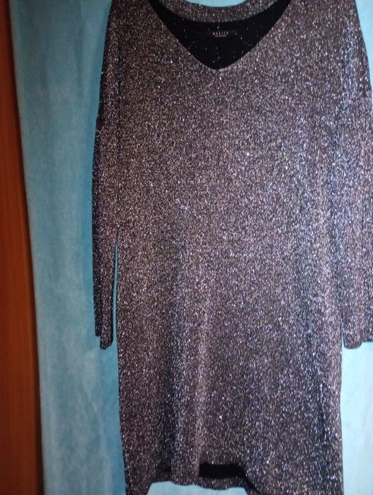 Czarno-srebrna tunika