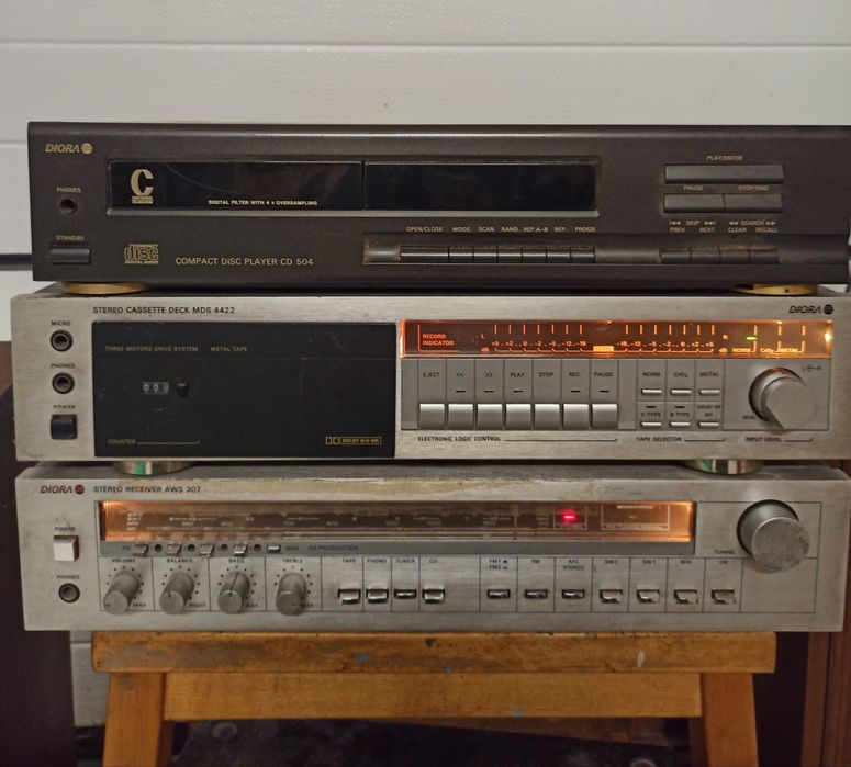 Diora zestaw AWS 307 + kaseciak szuflada Deck MDS4422 + deckCD gratis