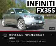 Infiniti FX35 z YOUTUBE ZACHAROFF PRYWATNIE 3.5 benzyna + lpg - warty!