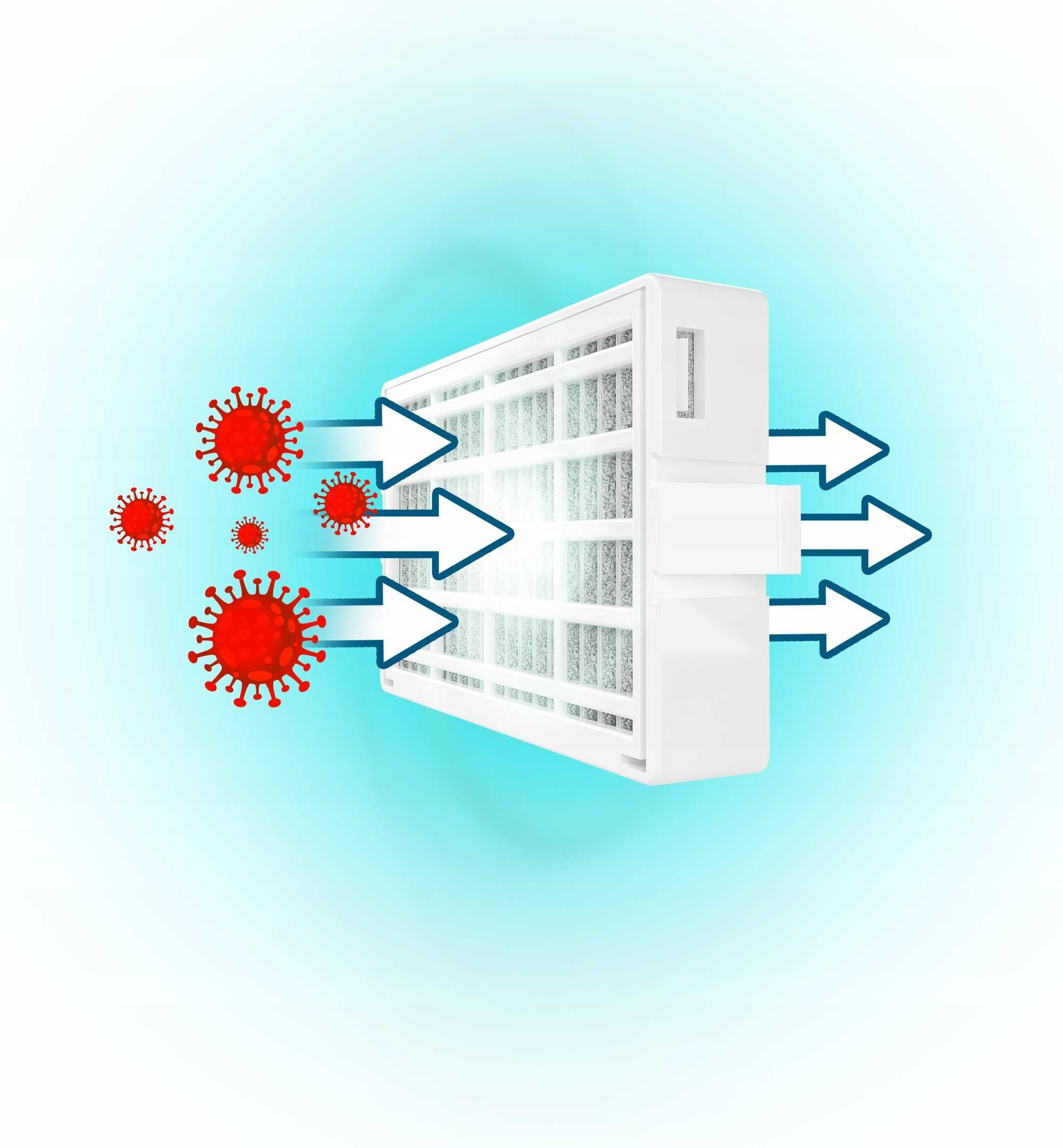 Filtr powietrza do lodówki Whirlpool 5szt