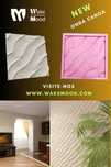 Molde 3d Silicone Onda Canoa / Revestimentos / Gesso / Cimento