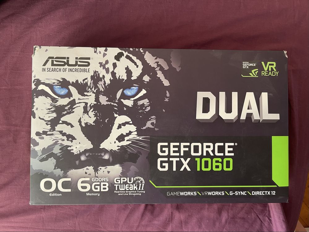 Відеокарта ASUS GeForce GRX 1060 6GB GDDR5 Nvidia (Б/в)