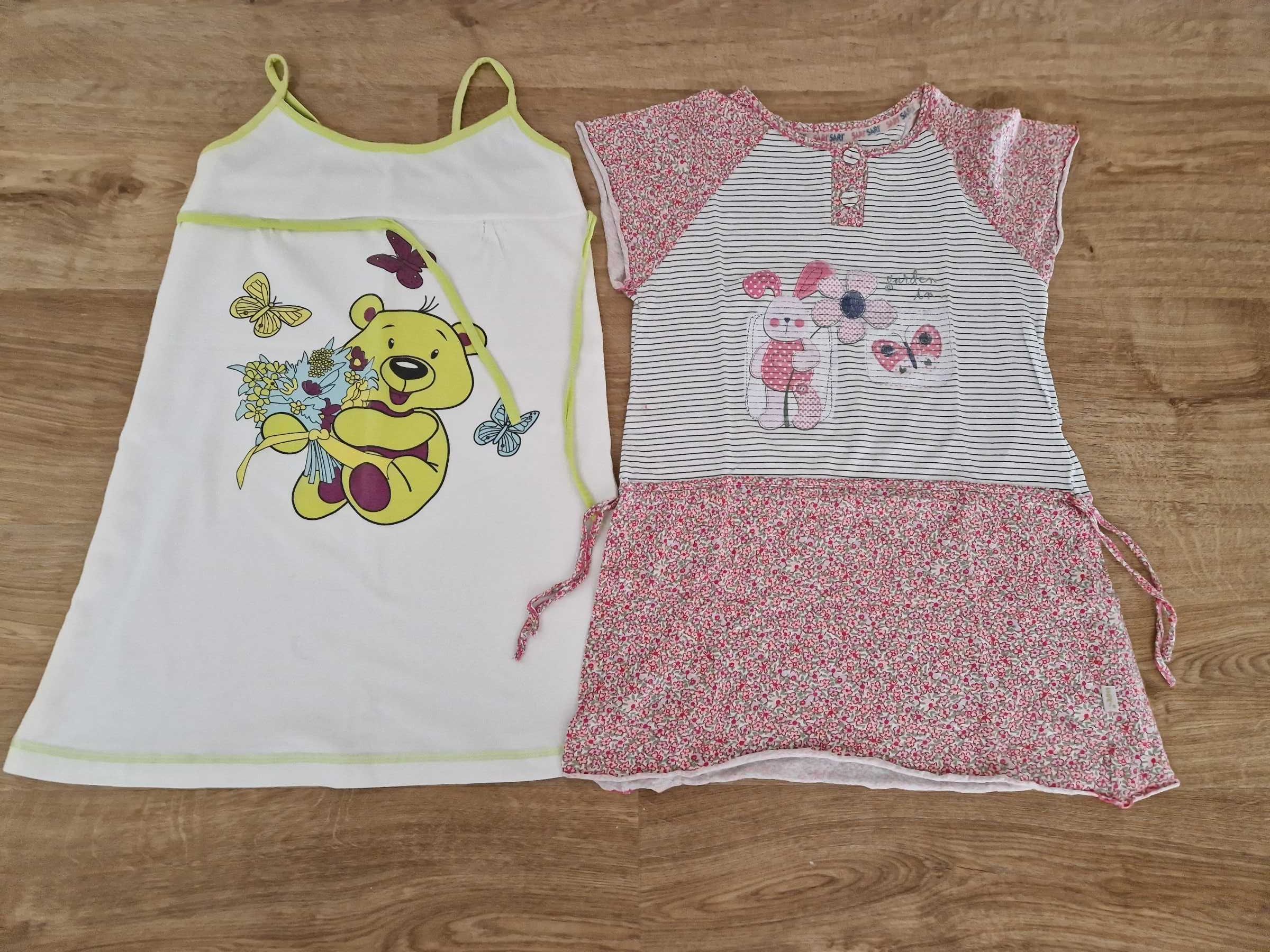 4 pijamas de primavera/verão + 2 vestidinhos de dormir (9-11 anos)