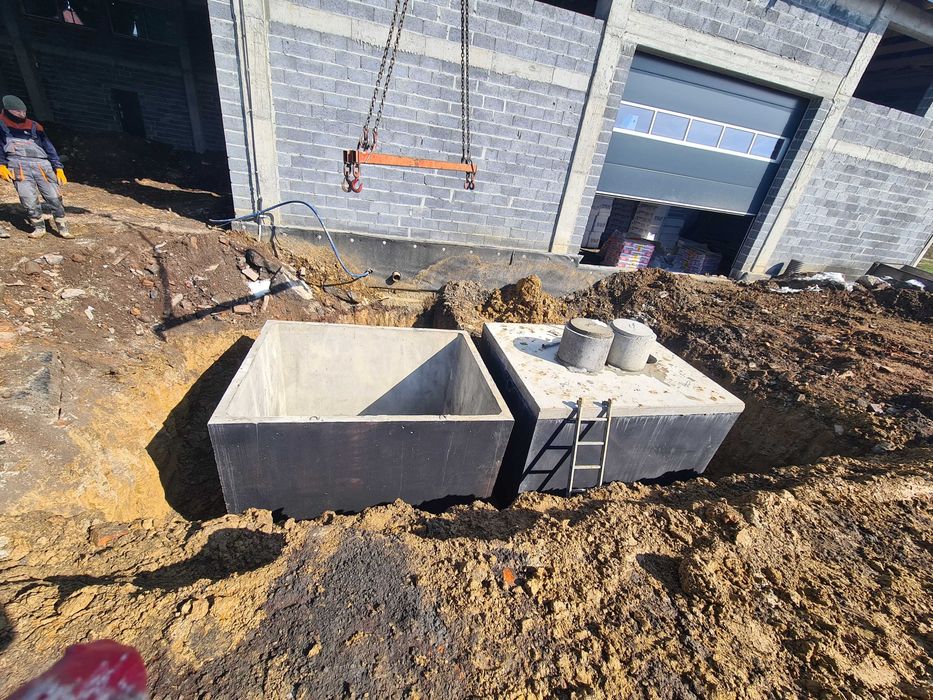 Zbiornik na ścieki lub deszczówkę Zbiornik betonowy Szambo Kanał