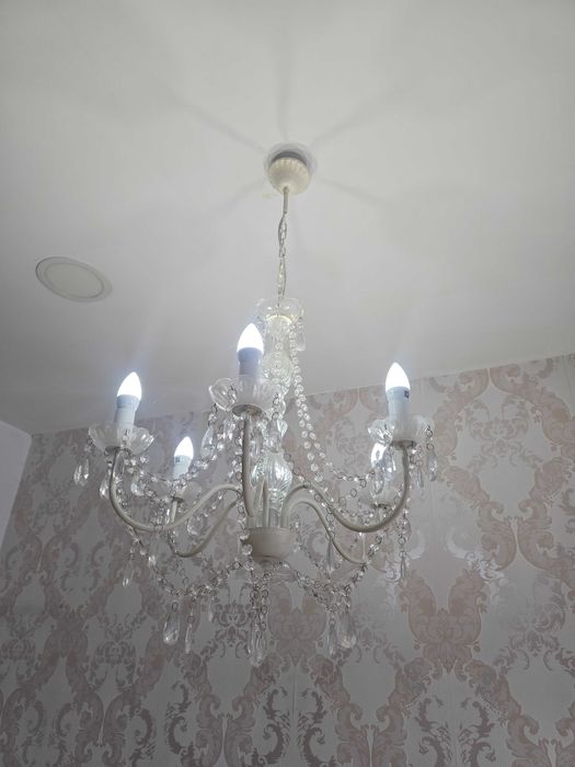 Candeeiro vidro branco