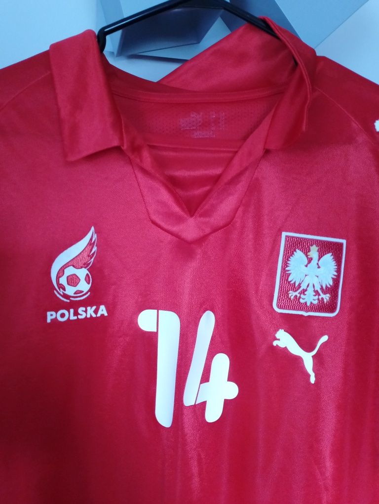 Koszulka meczowa (match worn) Reprezentacja Polski Michał Żewłakow Eur