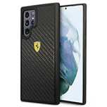 Etui Ferrari On Track Real Carbon na Samsung Galaxy S22 Ultra - czarne