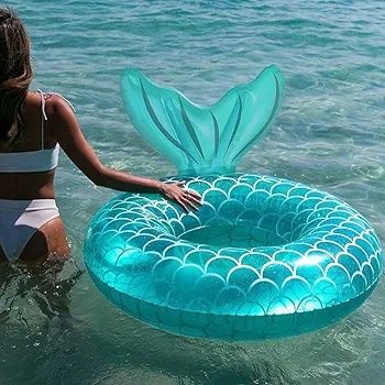 Insuflável flutuador cauda de sereia 95 cm - NOVO - ENVIO GRÁTIS