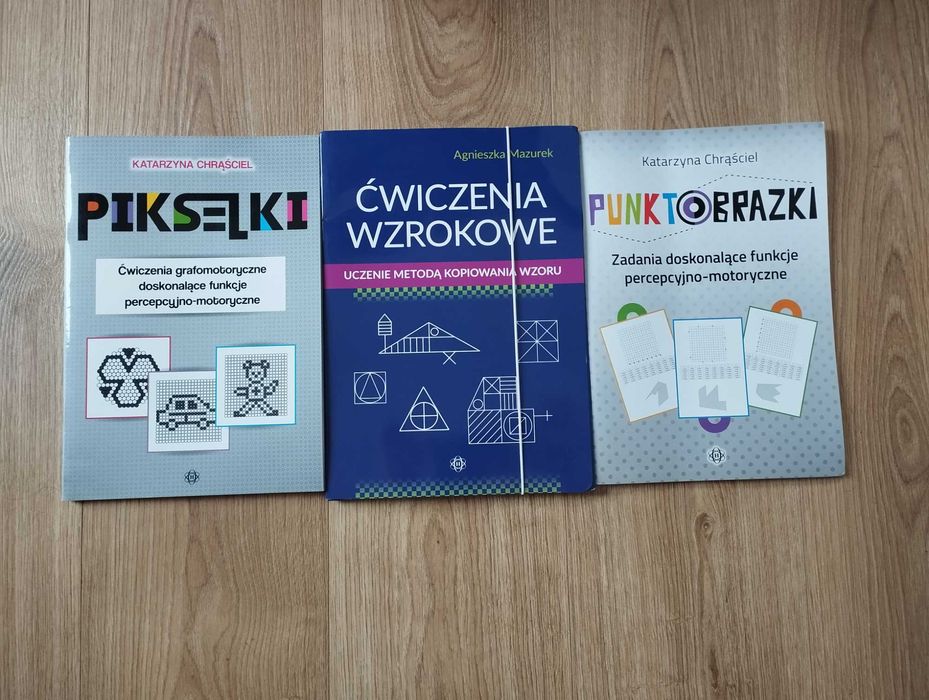 Zestaw książek do stymulacji percepcji wzrokowej terapia dysleksji
