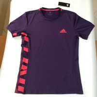 T-shirt Adidas de Tenis e Padel tamanho M  Roxa e Vermelha  Polyester