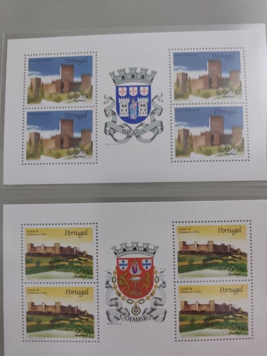 Livro castelos de Portugal coleção dos CTT