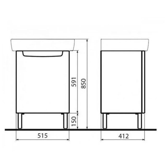 Раковина з тумбочкою KOLO