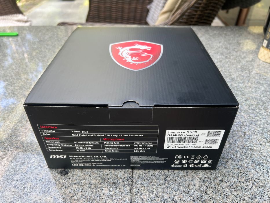 Słuchawki gamingowe MSI immerse GH60