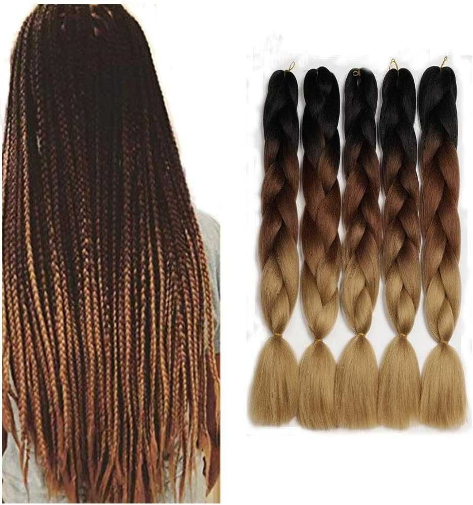 Syntetyczne włosy Ombre Jumbo Braid 60 cm przedłużanie C-14