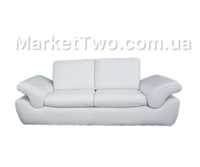 Кожаный трехместный белоснежный диван Koinor ( 021202)