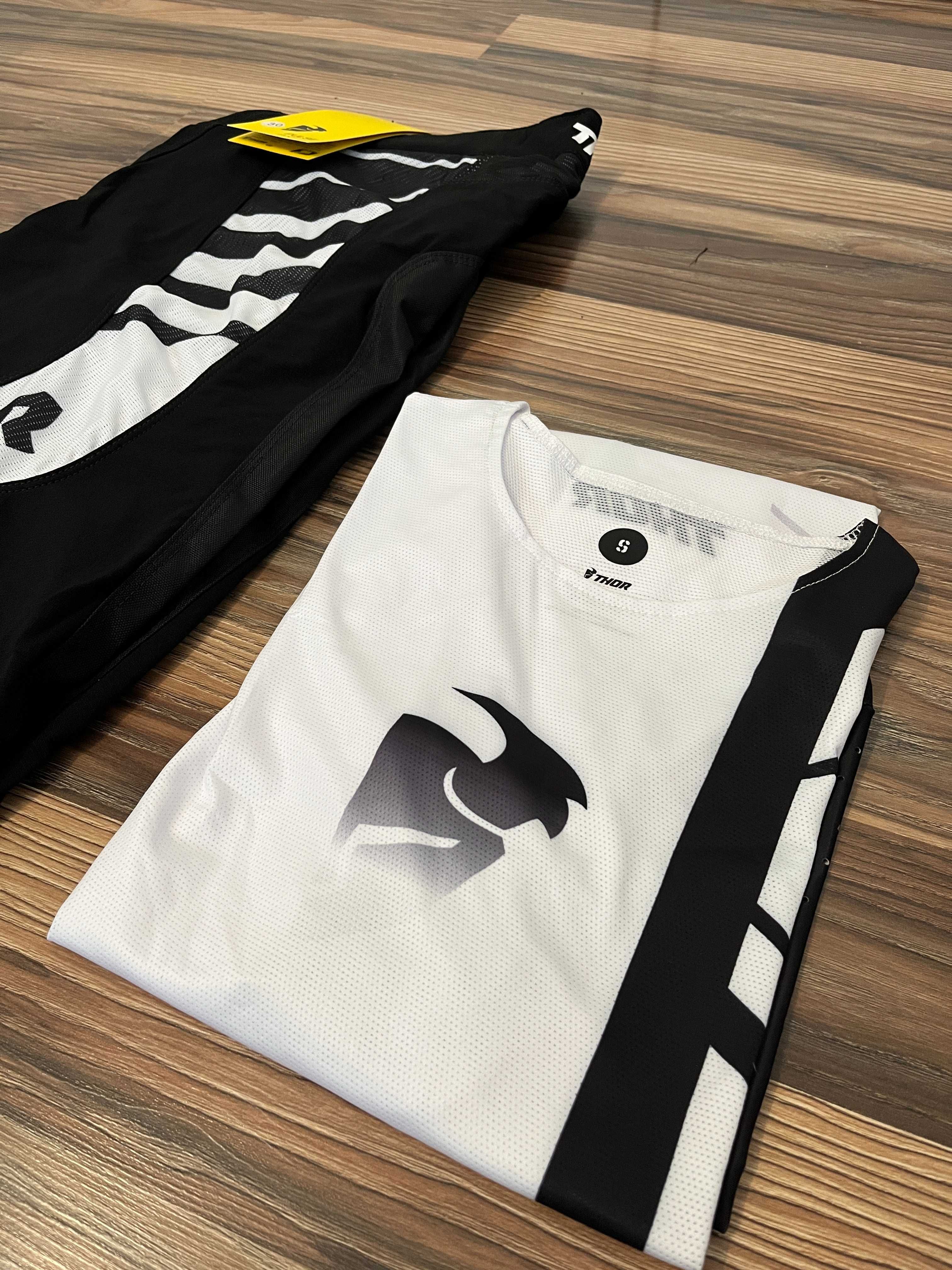 Strój THOR Prime Analog (Black White)(cross,quad,enduro,mtb,dh)