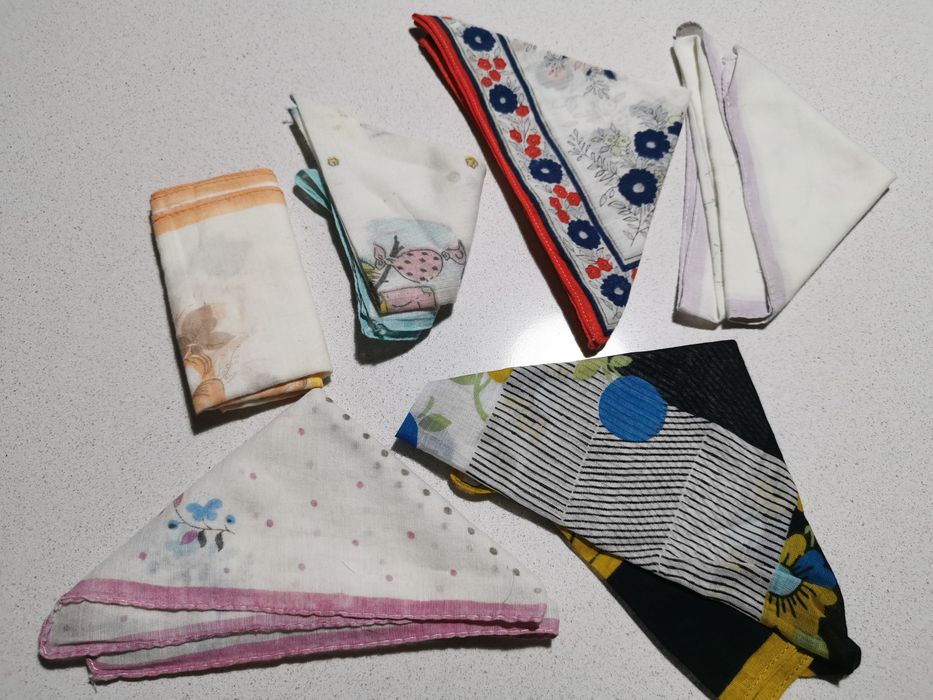 Lenços de mão diversos