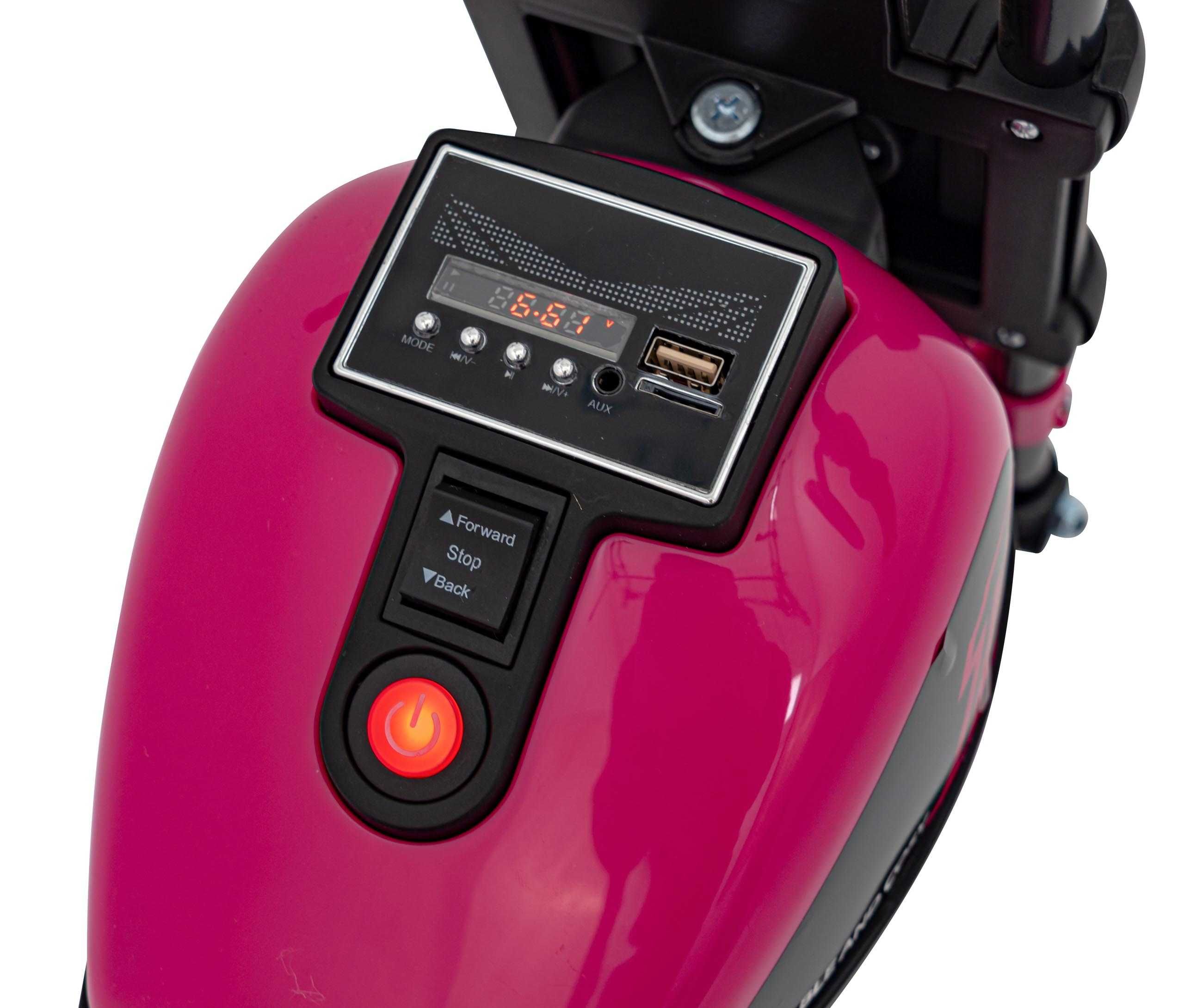 Motorek na akumulator dla dzieci Chopper FASTER Różowy 2-3 latka