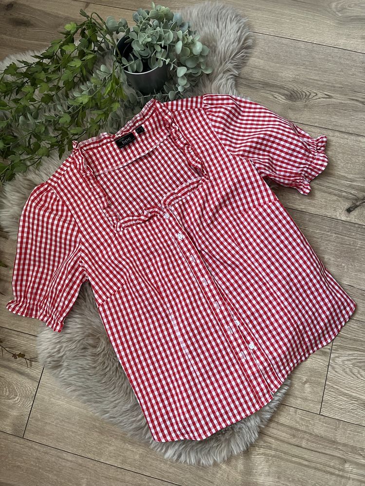 Elegancka bluzka w stylu vintage kratka gorsetowa cottagecore XL