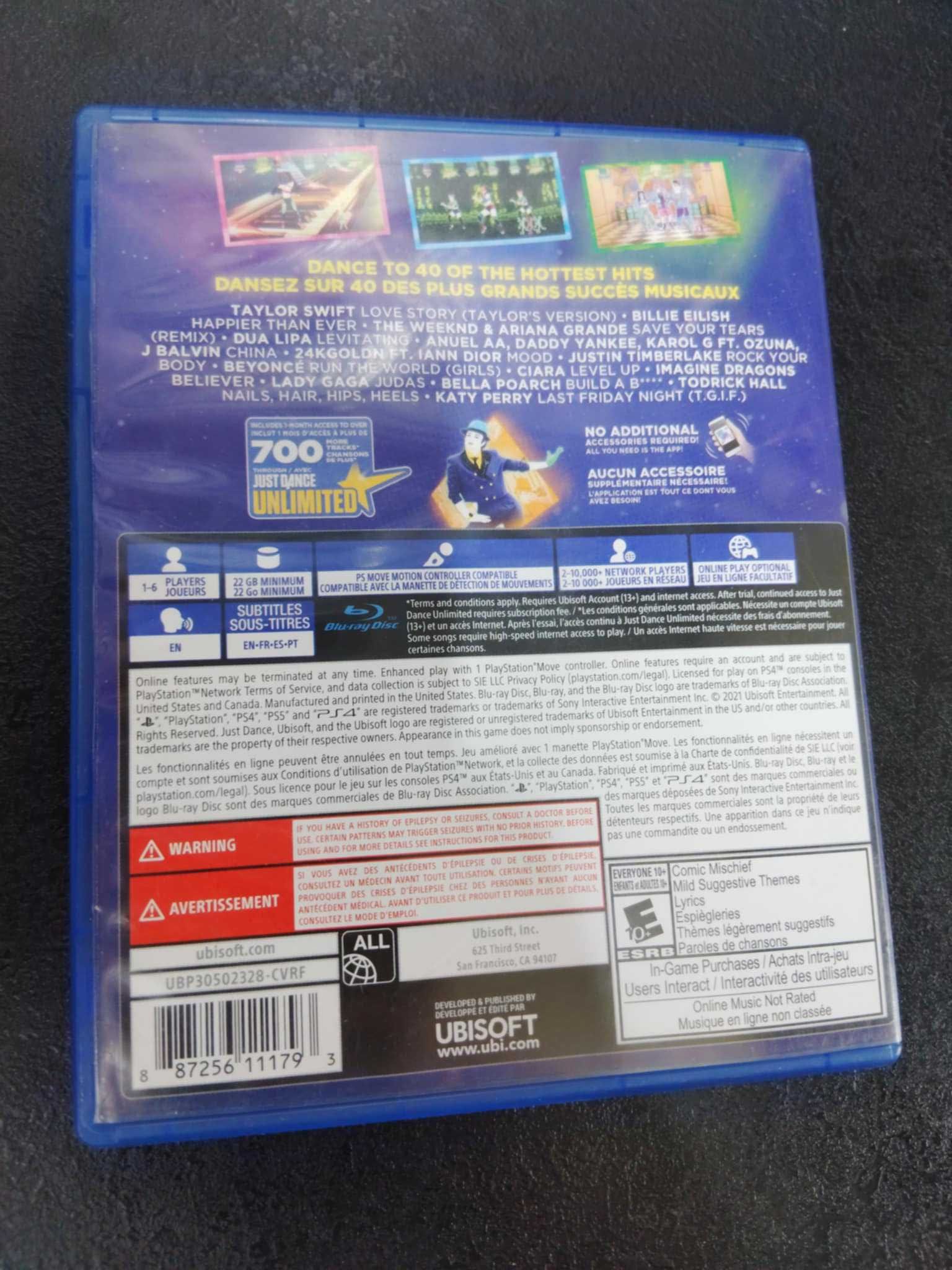 Just Dance 2022 PS4 gra po Angielsku ps4 ps5
