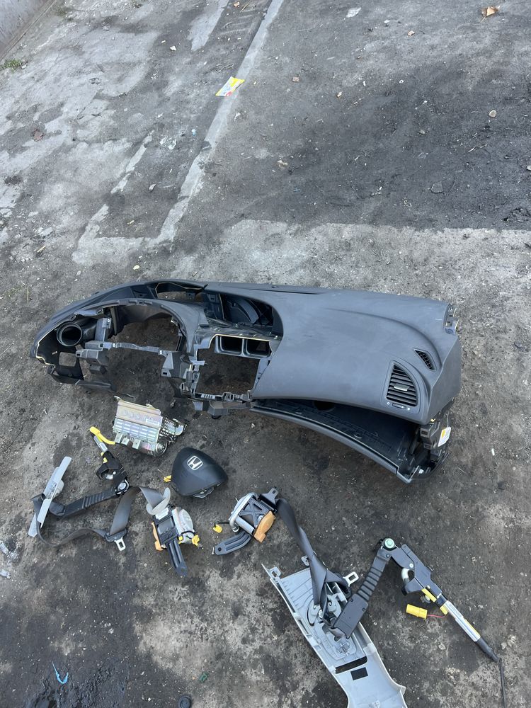 Kokpit deska rozdzielcza airbag honda civic 8 viii ufo pasy poduszki