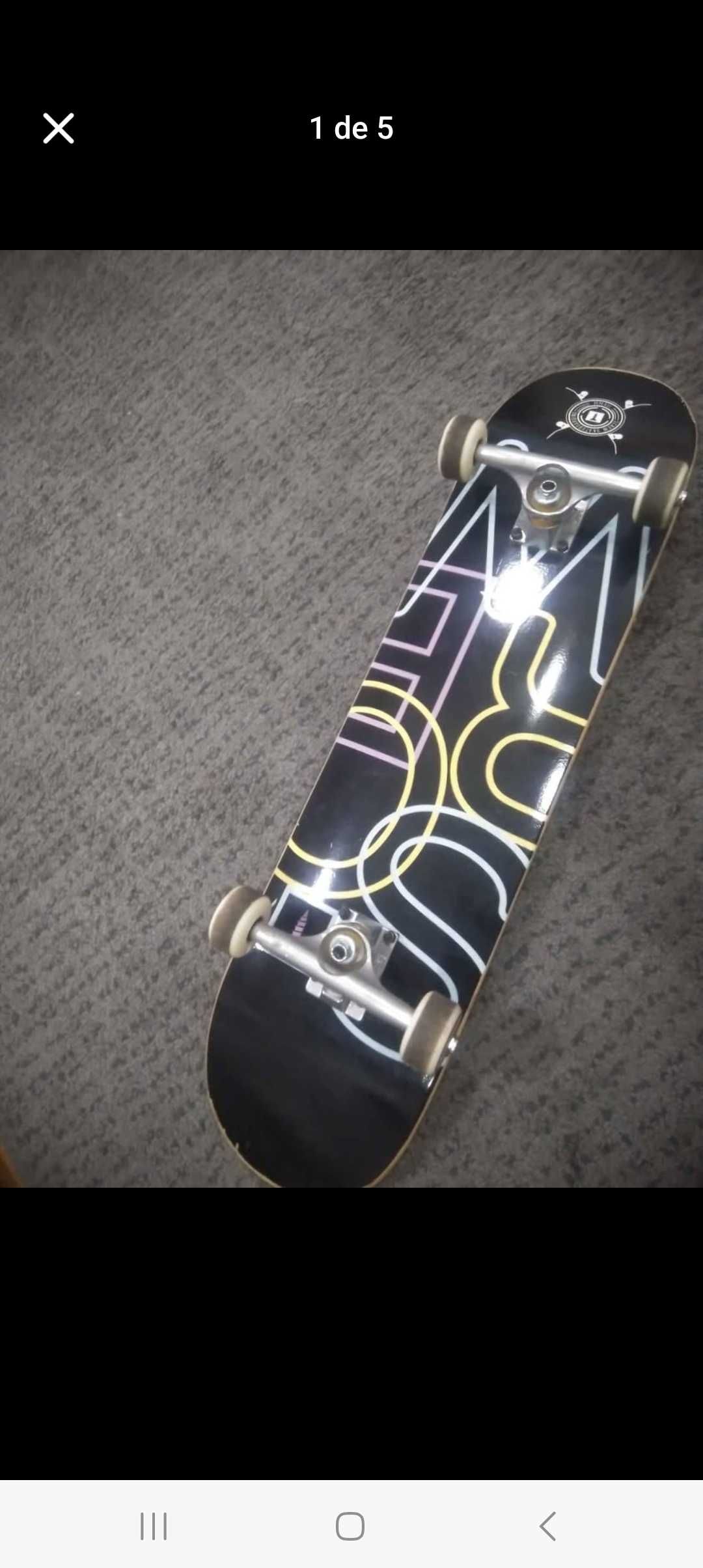 Skate de adulto preto