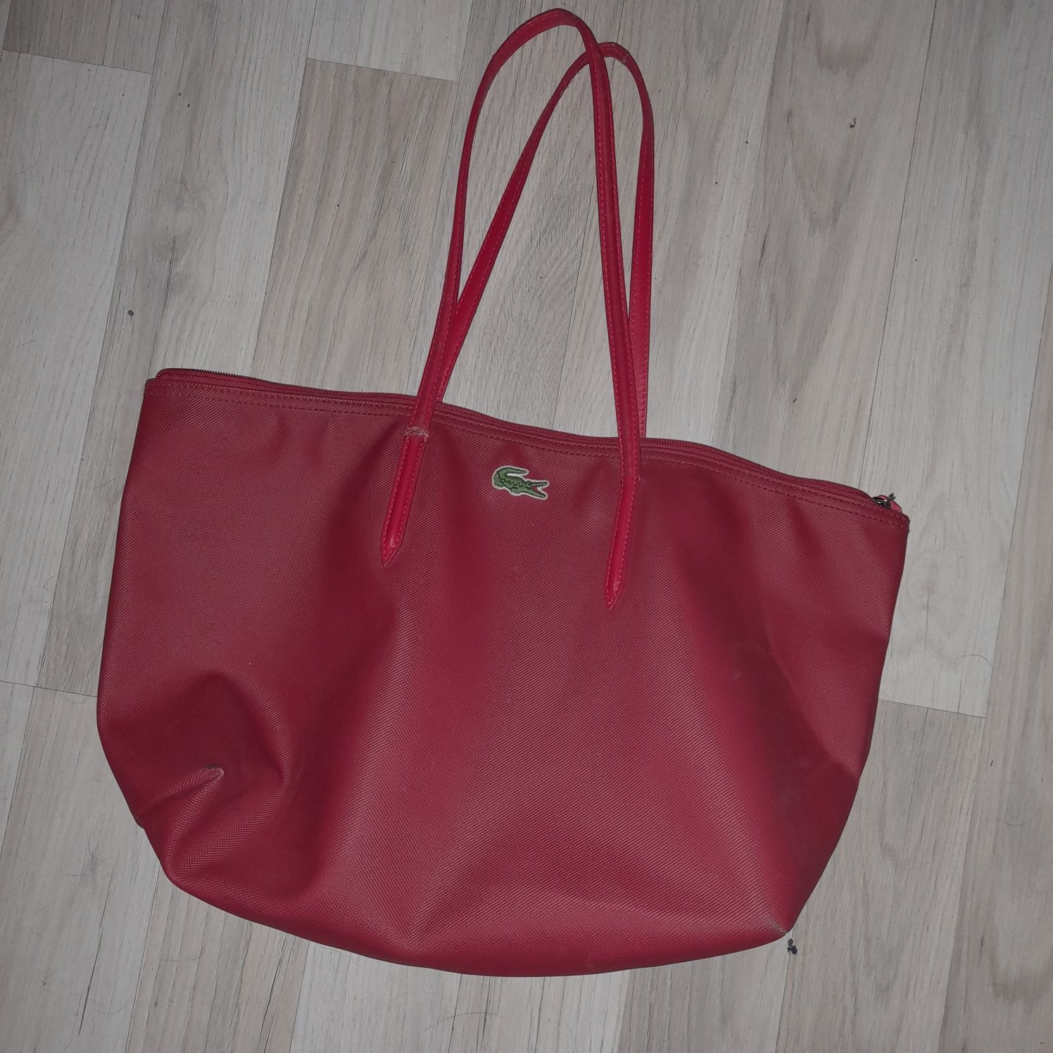 Lacoste czerwona torebka torba