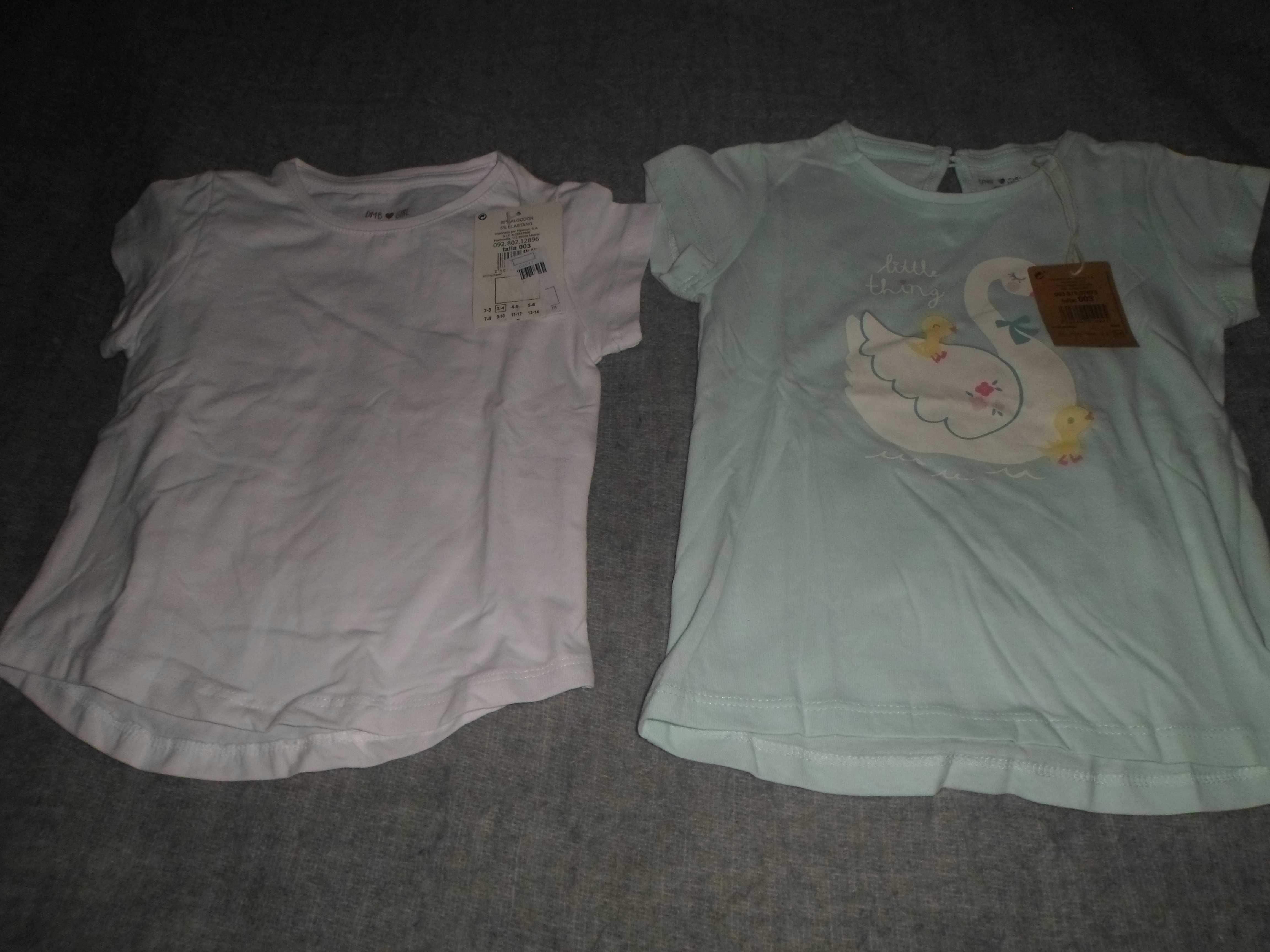 2 t-shirts novos com etiqueta para menina