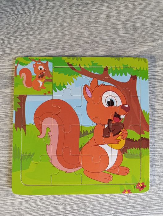 Продам дерев'яні пазли ,,Білочка"