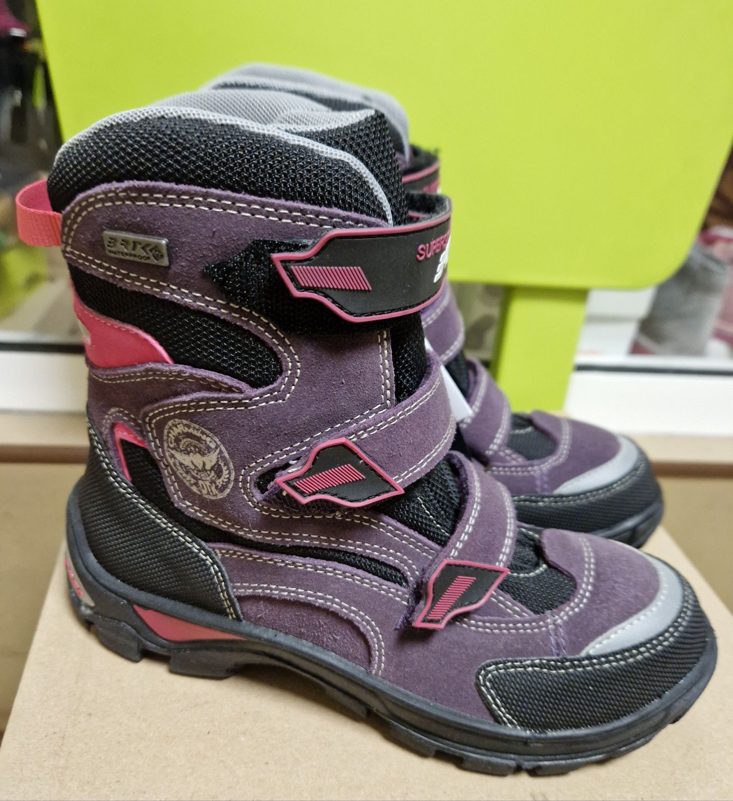 Buty zimowe BARTEK 97672 kozaki 33 kozaczki śniegowce waterproof