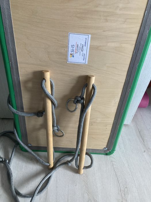 Huśtawka platforma SI zielona jak nowa 110cmx50 cm