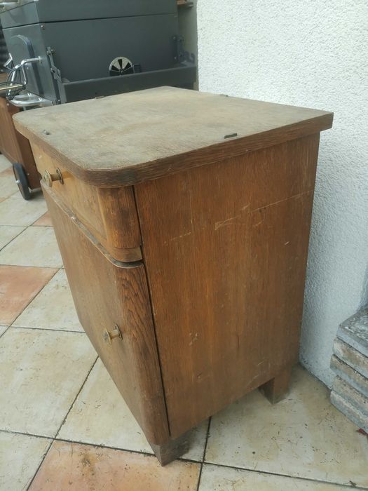Nocna szafka, dębowa stara do renowacji