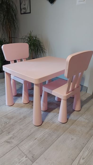 Stolik z dwoma krzesłami MAMUT IKEA