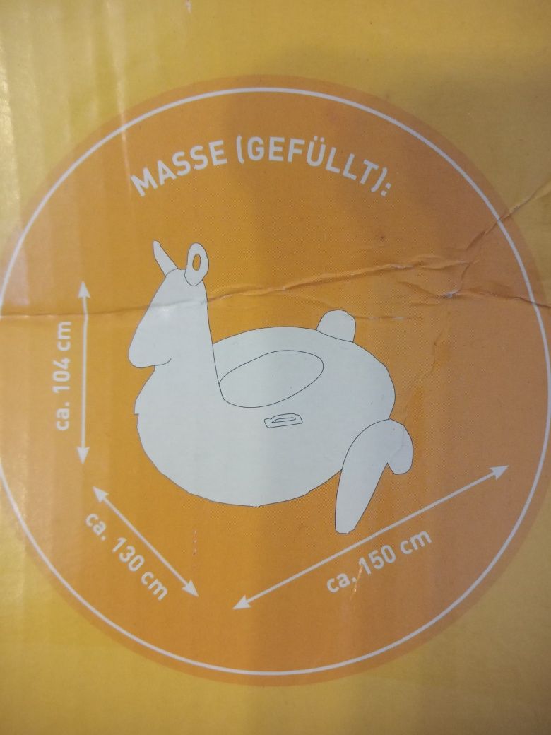 Materac dmuchany koło LAMA crivit duży 130x150cm wysylka