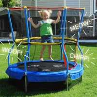 Trampolina interaktywna dla dzieci skacz i ucz się do domu i ogrodu