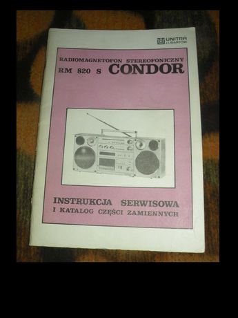 Instrukcja serwisowa radiomagnetofonu CONDOR