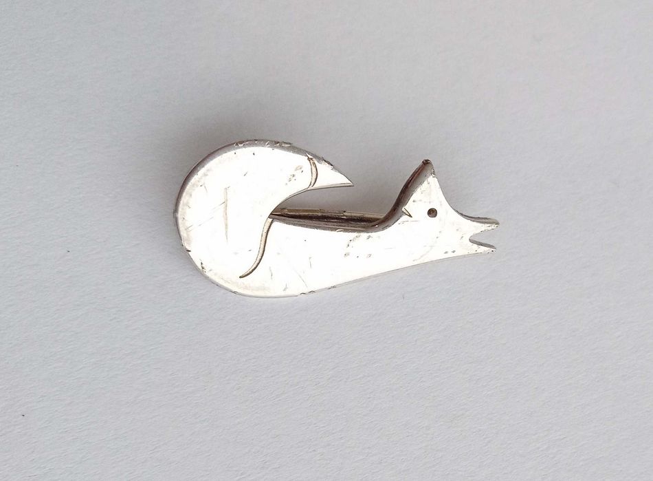 Маленька брошка Лисичка, Срібло 925 проба, вага 1,94 г