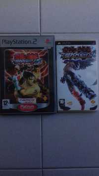 Tekken Dark Resurrection Promo Edition PSP e Tekken 5 PS2