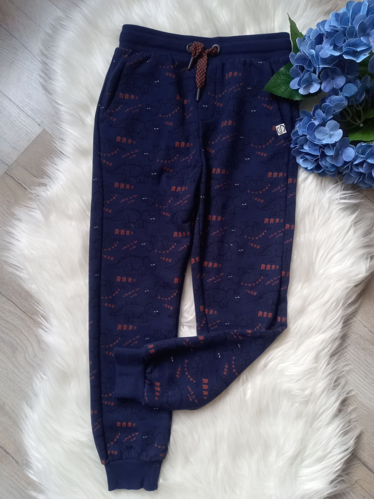 Spodnie dresowe Cool Club Smyk roz 140 cm dinozaury ocieplane 10 lat
