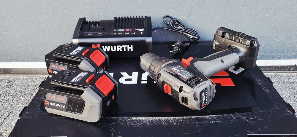 Wkrętarka Wurth Master Abs 18 Compact, 2x Aku. 18V 4Ah, Jak nowa!