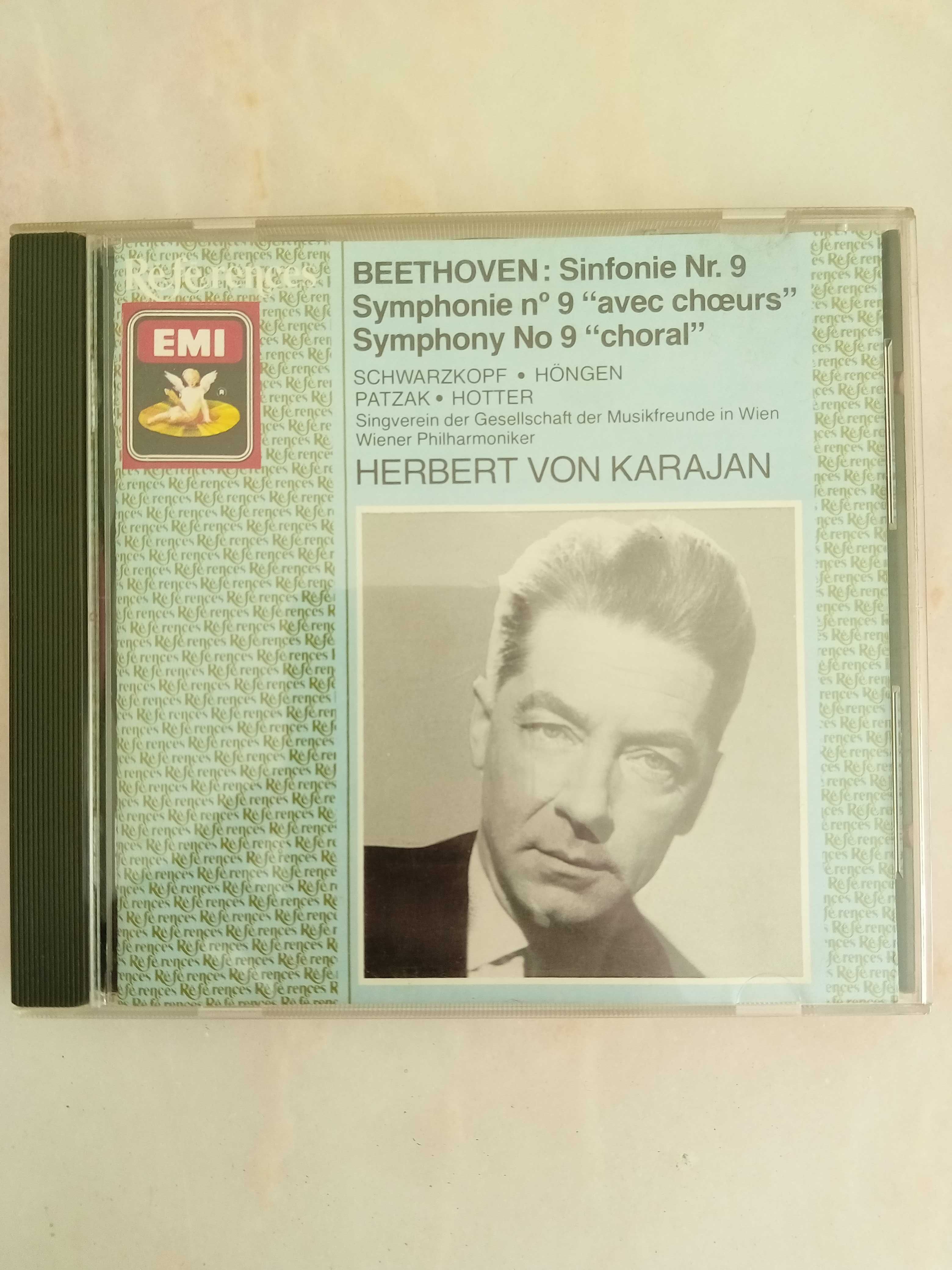 Beethoven, Sinfonia 9, Karajan, CD música clássica